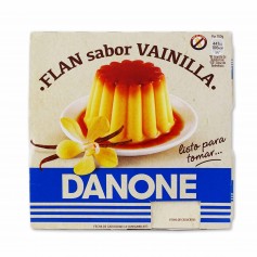 Danone Flan Sabor Vainilla - (4 Unidades) - 400g