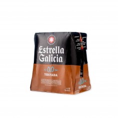 Estrella Galicia Cerveza 0.0 Tostada Pack De 6 - 25cl